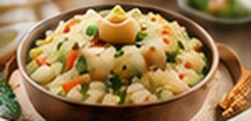 Sooji upma with vegetables